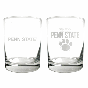 Penn State Nittany Lions 2pc Rocks Glass Set