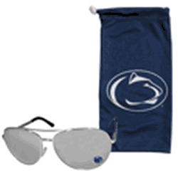 Penn State Nittany Lions Aviator Sunglasses and Bag Set