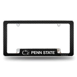 Penn State Nittany Lions Black 12" x 6" Chrome All Over Automotive License Plate Frame for Car/Truck/SUV