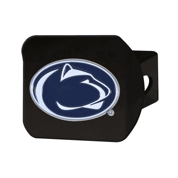 Penn State Nittany Lions Black Metal Hitch Cover - 3D Color Emblem