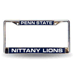 Penn State Nittany Lions Blue 12" x 6" Laser Cut Chrome Frame