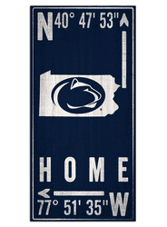 Penn State Nittany Lions Coordinate 6x12 Sign