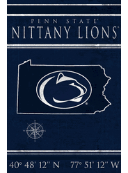 Penn State Nittany Lions Coordinates 17x26