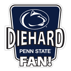 Penn State Nittany Lions Die-Hard Fan Auto Decal