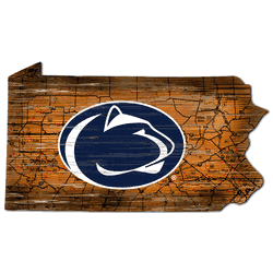 Penn State Nittany Lions Distressed State with Logo