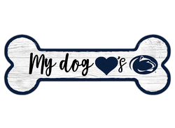 Penn State Nittany Lions Dog Bone 6x12 Sign