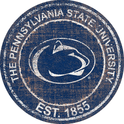 Penn State Nittany Lions Heritage Logo Round Sign