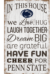 Penn State Nittany Lions In This House 11x19 Sign