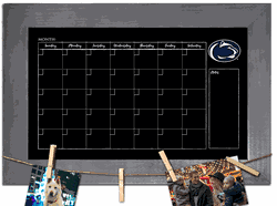 Penn State Nittany Lions Monthly Chalkboard with frame & clothespins 11x19 Sign