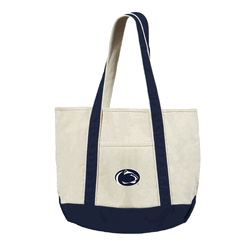 Penn State Nittany Lions NCAA Canvas Tote with Colored Strap