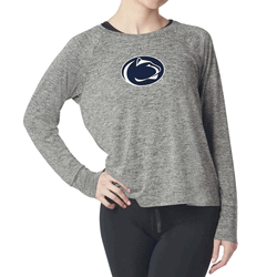 Penn State Nittany Lions NCAA Kadi Raglan Long Sleeve Heather Grey Large
