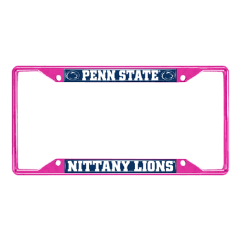 Penn State Nittany Lions Pink Metal License Plate Frame - 6.25