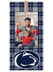 Penn State Nittany Lions Plaid Clothespin 6x12 Sign