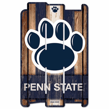 Penn State Nittany Lions Sign 11x17 Wood Fence Style