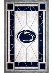 Penn State Nittany Lions Stained Glass 11x19 Wood Sign