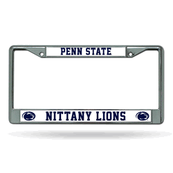Penn State Nittany Lions Standard Chrome Frame with Plastic Inserts 12" x 6" Car/Truck Auto Accessory