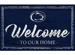 Penn State Nittany Lions Team Color Welcome 11x19 Sign