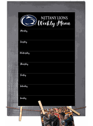 Penn State Nittany Lions Weekly Chalkboard with frame & clothespins 11x19 Sign