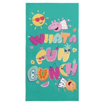 Peppa Pig Fun Bunch Microfiber Beach Towel 30x60 inches