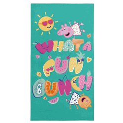 Peppa Pig Fun Bunch Microfiber Beach Towel 30x60 inches