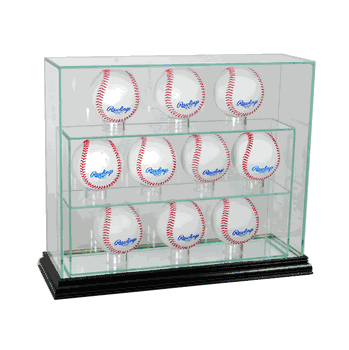 Perfect Cases 11 Baseball Upright Display Case - Black