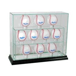 Perfect Cases 11 Baseball Upright Display Case - Black