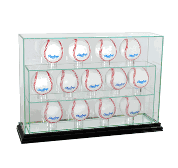 Perfect Cases 13 Baseball Upright Display Case - Black