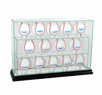 Perfect Cases 14 Baseball Upright Display Case - Black