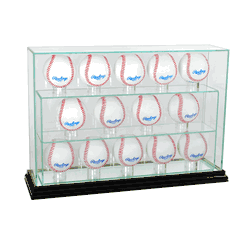 Perfect Cases 14 Baseball Upright Display Case - Black