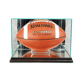 Perfect Cases Rectangle Football Display Case - Black