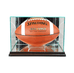 Perfect Cases Rectangle Football Display Case - Black