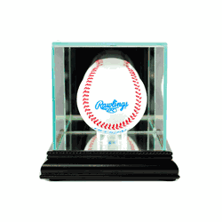 Perfect Cases Single Baseball Display Case - Black