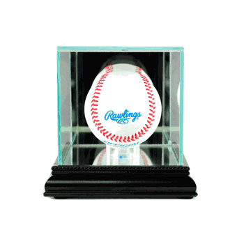 Perfect Cases Single Baseball Display Case - Black
