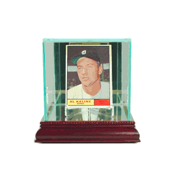 Perfect Cases Single Card Display Case - Cherry