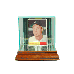 Perfect Cases Single Card Display Case - Walnut