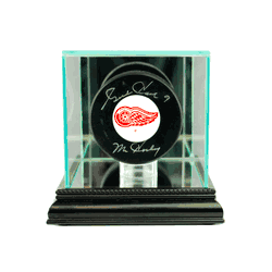 Perfect Cases Single Hockey Puck Display Case - Black