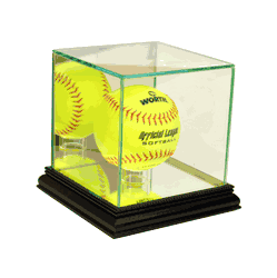 Perfect Cases Softball Display Case - Black