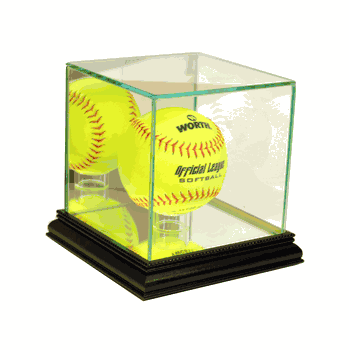 Perfect Cases Softball Display Case - Black