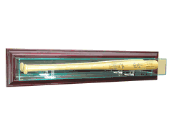 Perfect Cases Wall Mounted Bat Display Case - Cherry