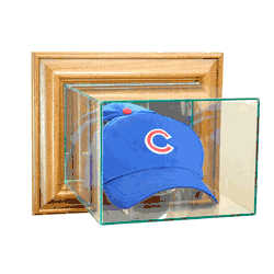 Perfect Cases Wall Mounted Cap / Hat Display Case - Walnut