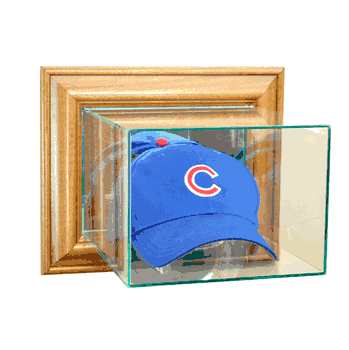 Perfect Cases Wall Mounted Cap / Hat Display Case - Walnut