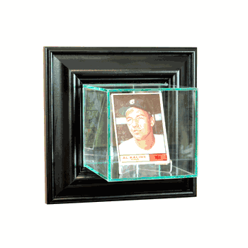 Perfect Cases Wall Mounted Card Display Case - Black