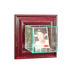 Perfect Cases Wall Mounted Card Display Case - Cherry