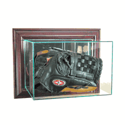 Perfect Cases Wall Mounted Glove Display Case - Cherry