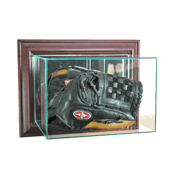 Perfect Cases Wall Mounted Glove Display Case - Cherry