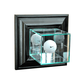 Perfect Cases Wall Mounted Golf Display Case - Black