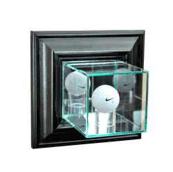 Perfect Cases Wall Mounted Golf Display Case - Black