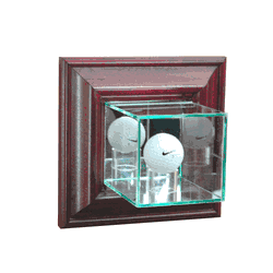 Perfect Cases Wall Mounted Golf Display Case - Cherry
