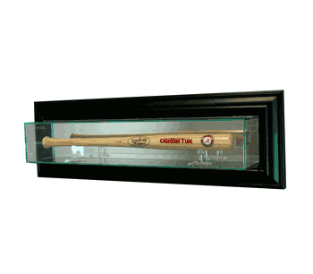 Perfect Cases Wall Mounted Mini Bat Display Case - Black