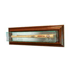 Perfect Cases Wall Mounted Mini Bat Display Case - Walnut